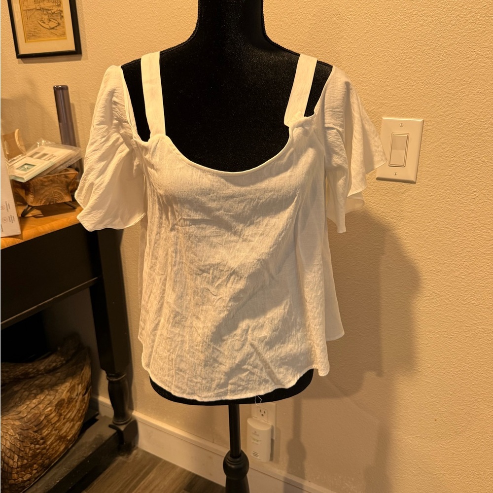 Elegant White Women's Top